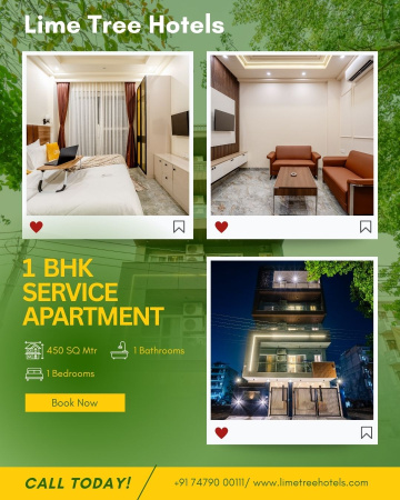 1BHK Service Apartment in Gurgaon Near Artemis Hospital