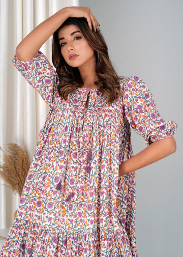 Buy Indian Casual Cotton Dresses for Women Online from JOVI India