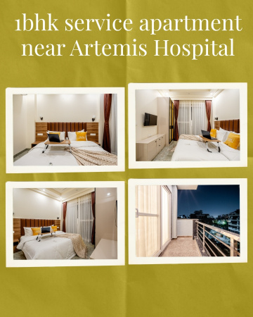 Premium Living 1BHK Service Apartment Near Artemis Hospital, Gurgaon