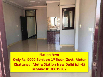 owner flat on rent in chattarpur
