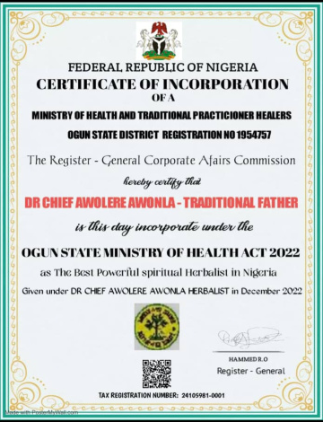 THE BEST LATEST POWERFUL SPIRITUAL NATIVE DOCTOR IN NIGERIA CONTACT CHIEF DR AWOLERE AWONLA HERBALIST ON +2348156950703