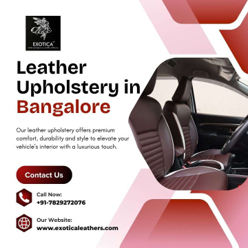Leather Upholstery in Bangalore | Genuine Leather Car Seat Covers
