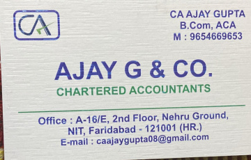 Ajay G & Co - Chartered Accountants Faridabad