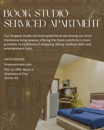Business-Friendly Studio Service Apartment in Gurgaon