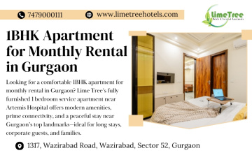 Fully Furnished 1BHK Apartment for Monthly Rental in Gurgaon