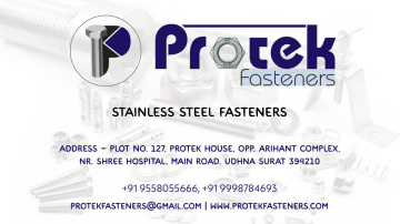 NUT BOLT FASTENERS MANUFACTURER IN SURAT