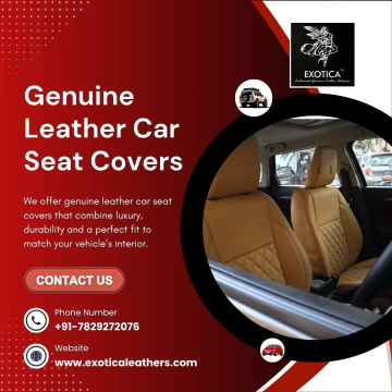Genuine Leather Car Seat Covers In Bangalore | Leather Upholstery in Bangalore