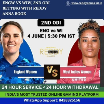 ENGW vs WIW, June 2025 – Reddy Anna Online Cricket Exchange ID Available