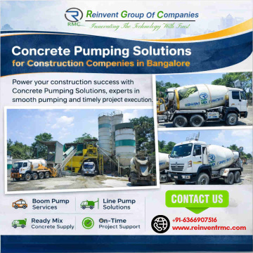 Concrete Pumping Solutions for Construction Companies in Bangalore | Reinvent RMC