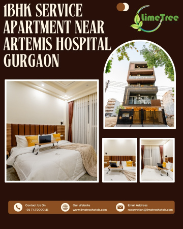 1BHK Serviced Apartment Close to Medanta Hospital, Gurgaon