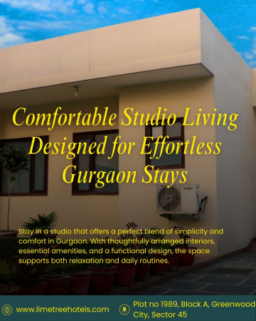 Well-Designed Studio Space for Relaxed Gurgaon Living