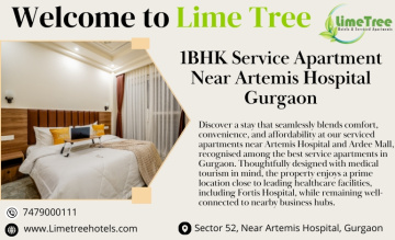 Neat & Comfortable 1BHK Service Apartment Near Artemis Hospital for Short and Long Stays