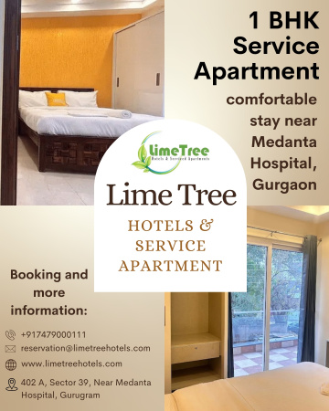 Well-Equipped 1BHK Serviced Apartment in Gurgaon for Comfortable City Stay