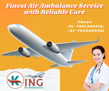 King Air Ambulance from Dibrugarh Available with Technical Tools