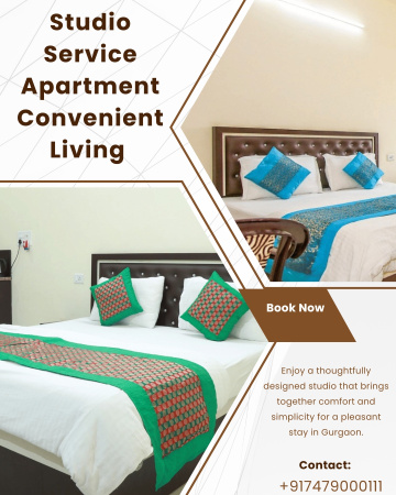 Well-Furnished Studio Space for Convenient Gurgaon Stays
