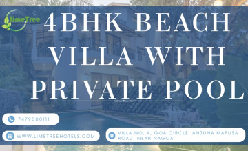 4BHK Beach Villa with Private Pool & Dining Space