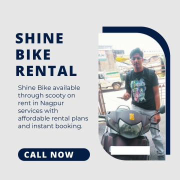 Shine Bike Rental Nagpur – Activa, Scooty & Bullet on Rent Near Railway Station | Daily & Monthly Two Wheeler Rental