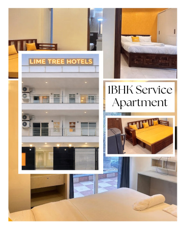 Lime Tree 1BHK Service Apartment – Near Medanta & Artemis Hospital, Gurgaon