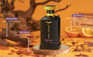 Park Avenue Euphoria, Eau De Parfum Men, 100ml | Long Lasting Perfume for Men | Premium Luxury Fragrance Scent | Aromatic Blend of Amber & Musk | Suitable 