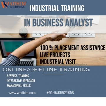 INDUSTRIAL TRAINING IN BUSINESS ANALYST IN CHANDIGARH /MOHALI - +91-9465521656
