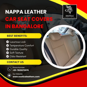 Nappa Leather Car Seat Covers In Bangalore | Exotica Leathers